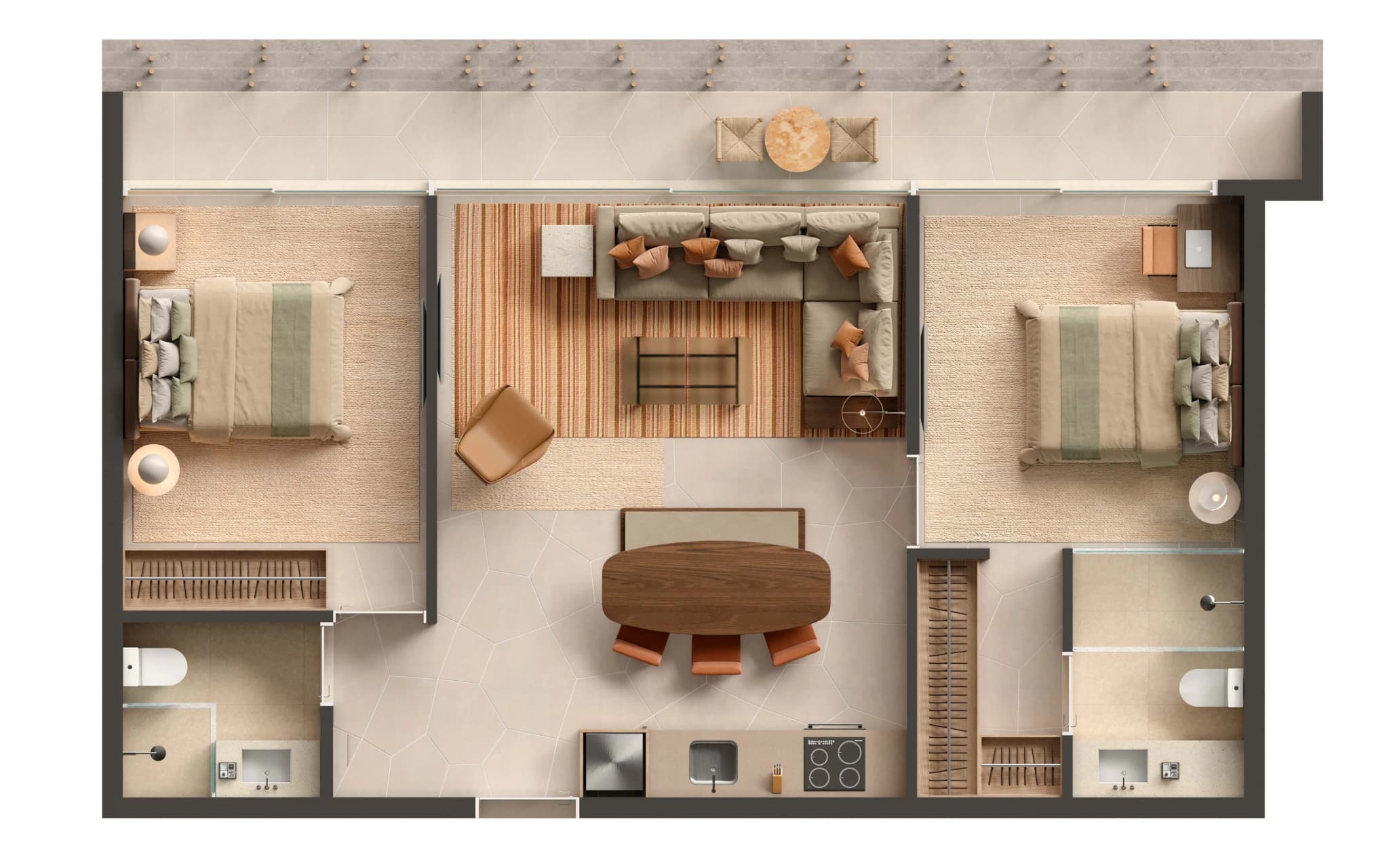 64m²