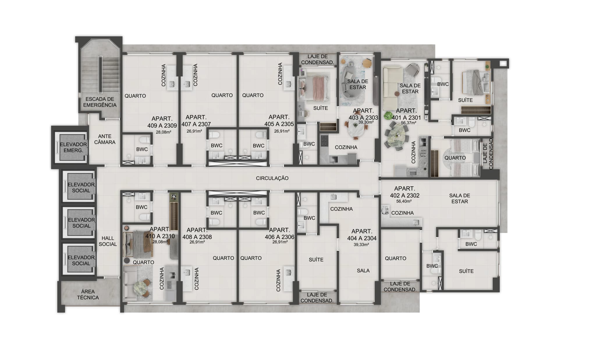 39m²