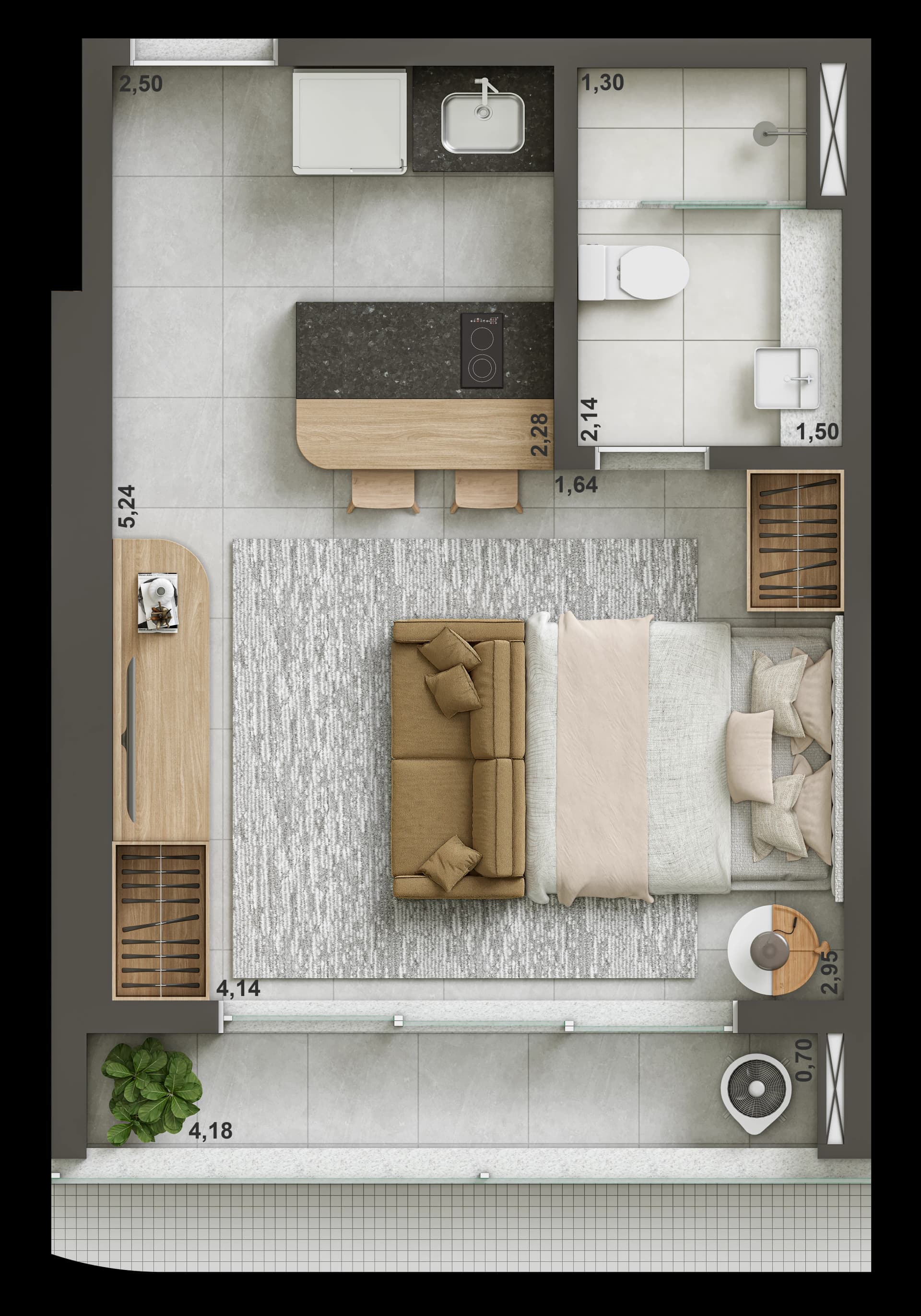 28m²