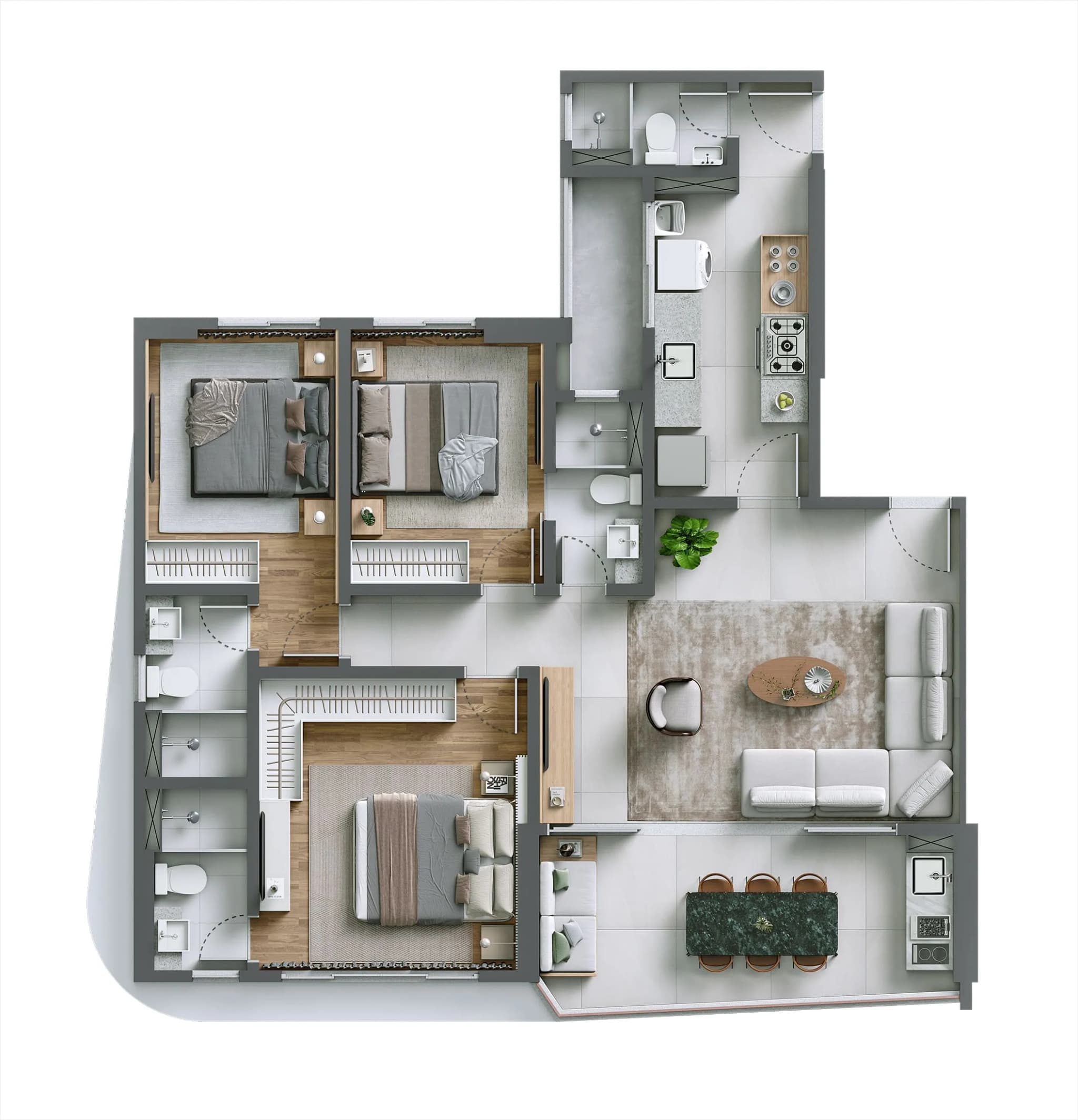 97m²