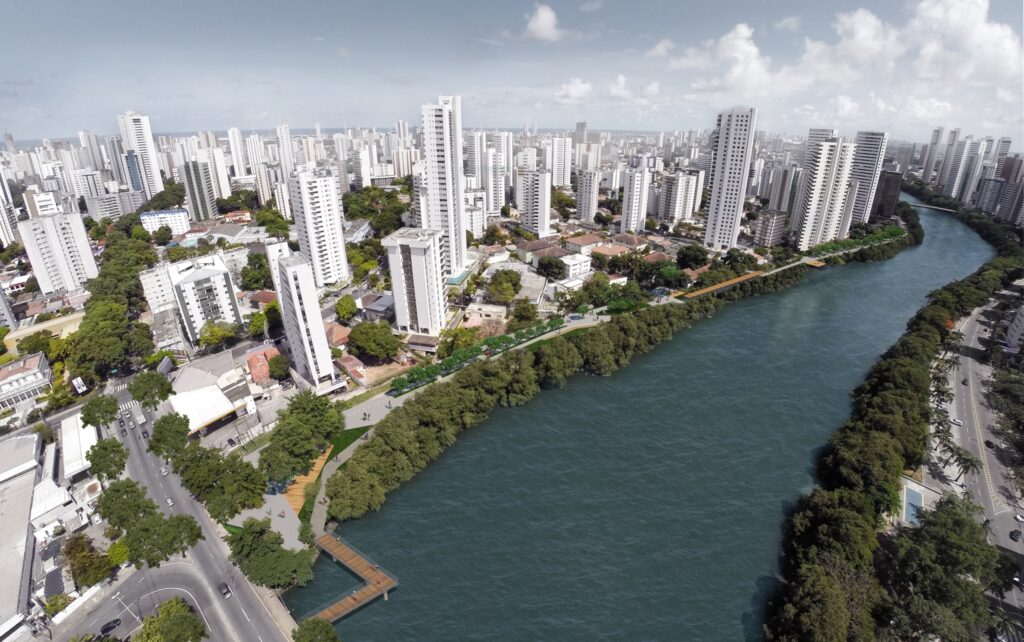 Projeção do Parque das Graças no Recife (PE)